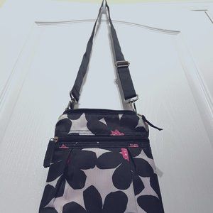 Stylish Black and Pink Crossbody Bag